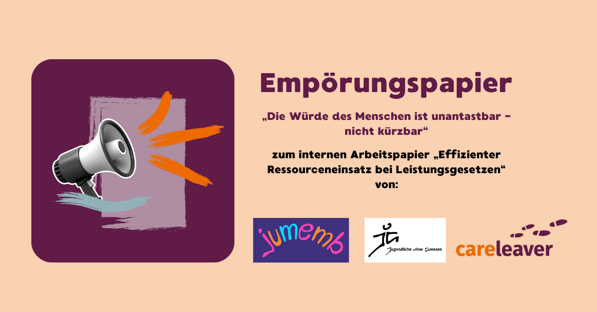 Empörungspapier „Die Würde des Menschen ist unantastbar – nicht kürzbar!“